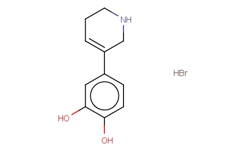 1,2-BENZENEDIOL, 4-(1,2,5,6-TETRAHYDRO-3-PYRIDINYL)-, HYDROBROMIDE